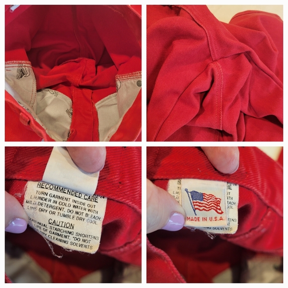Rocky Mountain Size 5/6  Women's RED Denim Mom Jeans Bareback USA Vtg Rockies - Picture 12 of 14